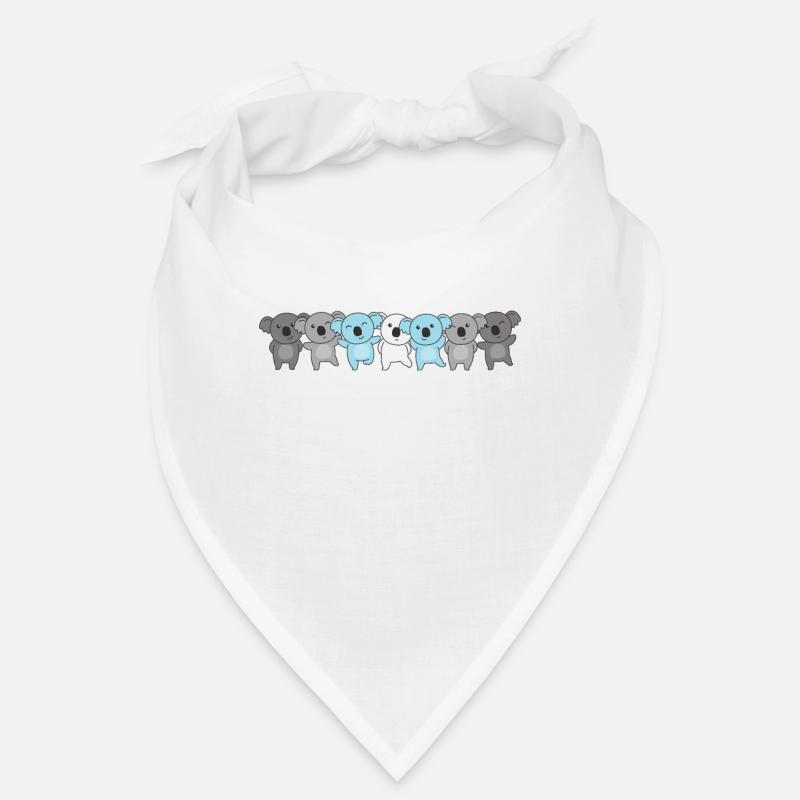 Demiboy Flag Pride LGBTQ Doux Koala Bandana