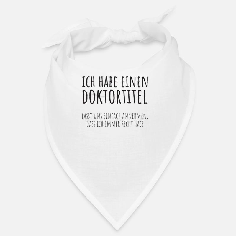 Doktortitel Promotion Doktorand Spruch Bandana
