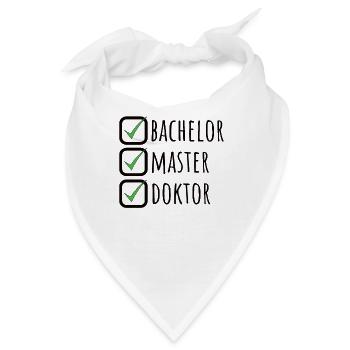 Doktortitel Promotion Doktorand Spruch - Bandana - Weiß - Vorne
