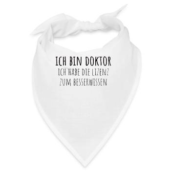 Doktortitel Promotion Doktorand Spruch - Bandana - Weiß - Vorne