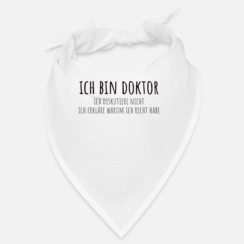 Doktortitel Promotion Doktorand Spruch - Bandana - Weiß