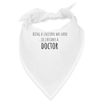 Doktortitel Promotion Doktorand Spruch - Bandana - Weiß - Vorne