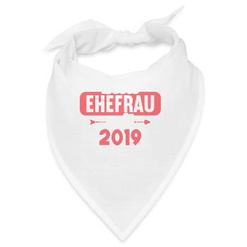Beste Ehefrau Bester Ehemann seit 2019 - Bandana - Weiß - Vorne