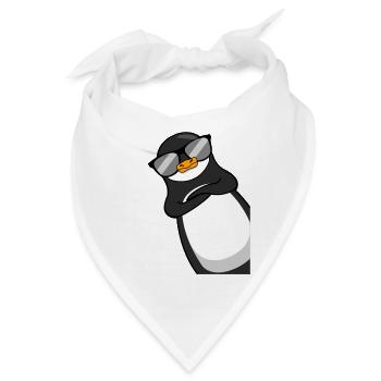Lustiger Pinguin Mit Sonnenbrille Cooles Geschenk - Bandana - Weiß - Vorne