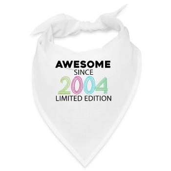 Fantastisch seit 2004 - Jahrgang 2004 - Bandana - Weiß - Vorne