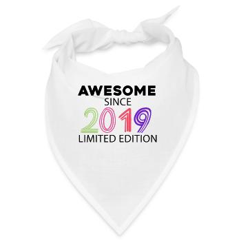 Fantastisch seit 2019 - Jahrgang 2019 - Bandana - Weiß - Vorne