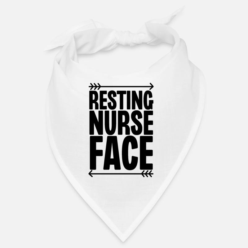 Visage d’infirmière au repos Bandana