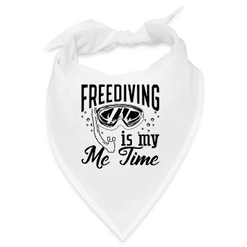 Apnoe Freitauchen Freitaucher Tauchen Geschenkidee - Bandana - Weiß - Vorne