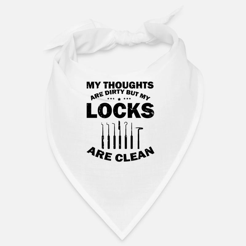 Dirty Sinks Clean Lock Design Bandana