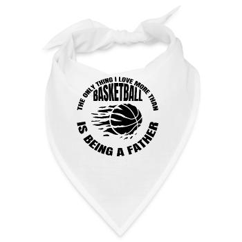 Basketball Basketballer Vater Basketballliebhaber - Bandana - Weiß - Vorne
