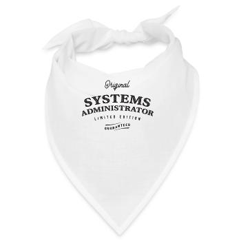 Systemadministrator Lustige Berufsbezeichnung - Bandana - Weiß - Vorne