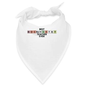 Bester Biochemie -Lehrer Aller Zeiten - Bandana - Weiß - Vorne