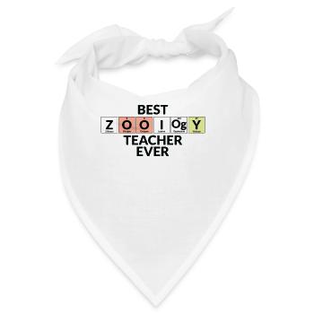 Bester Zoologielehrer Aller Zeiten - Bandana - Weiß - Vorne