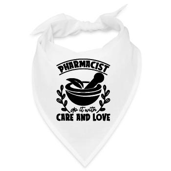 Apotheker Apothekentechniker Coole Geschenkidee - Bandana - Weiß - Vorne
