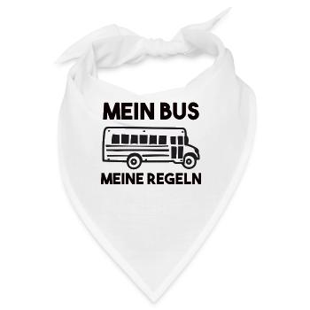 Busfahrer Spruch - Bandana - Weiß - Vorne