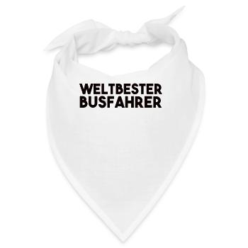 Busfahrer Spruch - Bandana - Weiß - Vorne