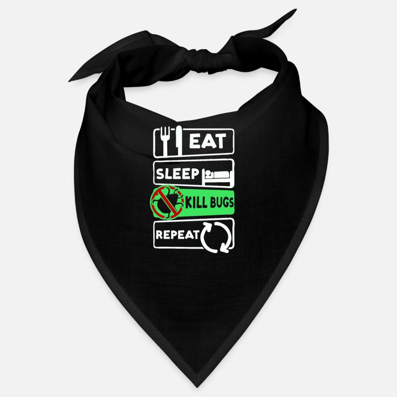 Bug Exterminator Eat Sleep Répéter Bandana