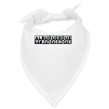 Berühmte Stadt USA - Albuquerque - Bandana - Weiß - Vorne