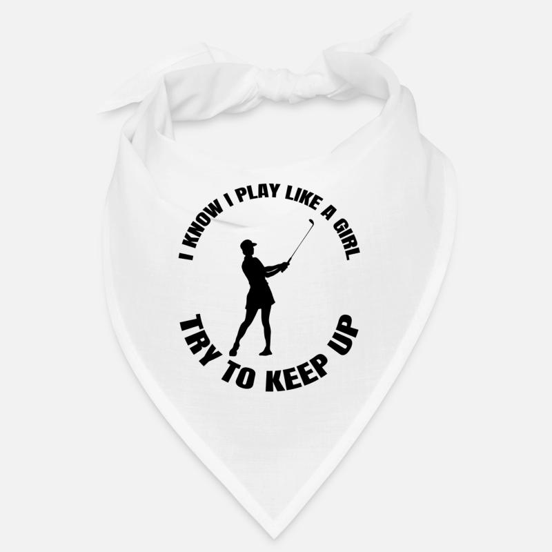 Golfspielerin Golf Golfball Mädchen Golfschläger Bandana