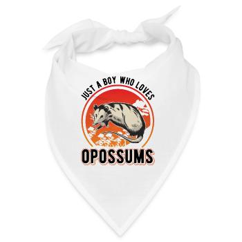 Opossum Junge Possum Beutelratte - Bandana - Weiß - Vorne