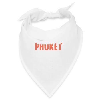 Vintage Thailand Asia Sunset Phuket Rawai - Bandana - Weiß - Vorne