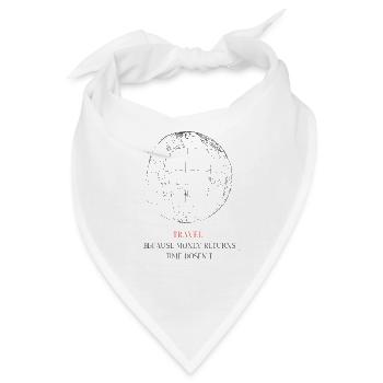 Travel-Liebhaber must have - Bandana - Weiß - Vorne