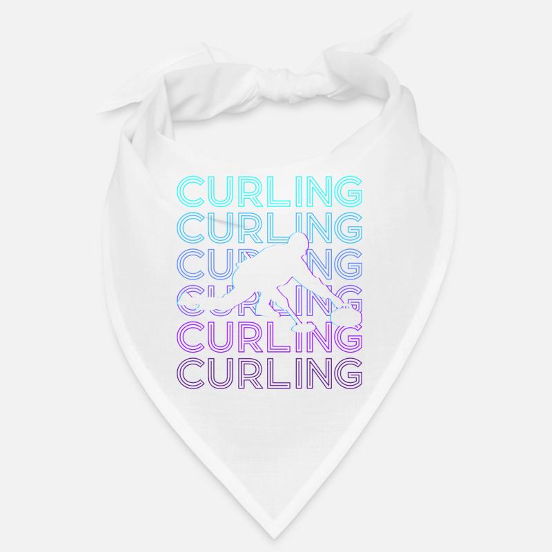 Cadeau rétro de curling Bandana