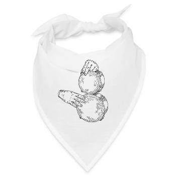 Musikinstrument - Bandana - Weiß - Vorne