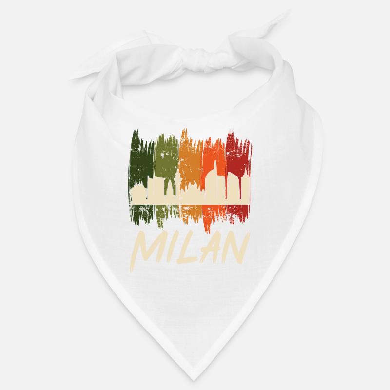 Mailand Retro Skyline mailänder Dom Bandana