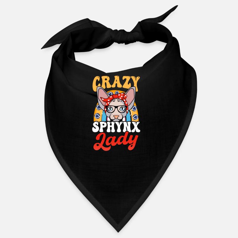Sphynx Chat Fou Sphynx Dame Bandana