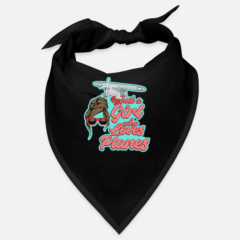 Flugzeug Pilot Fliegen Liebe Mädchen I Geschenk Bandana