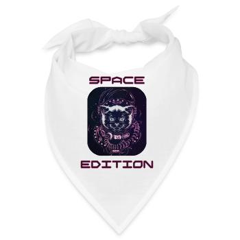 Space Cat - Bandana - Weiß - Vorne