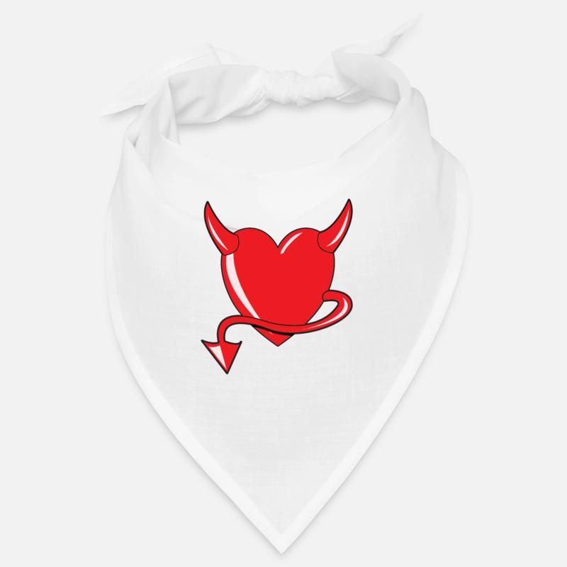Rotes Herz - Devil Heart - Teufelsherz - Geschenk Bandana