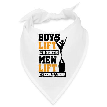 Boys Lift Weights Men Lift Cheerleaders Gymnast Ch - Bandana - Weiß - Vorne
