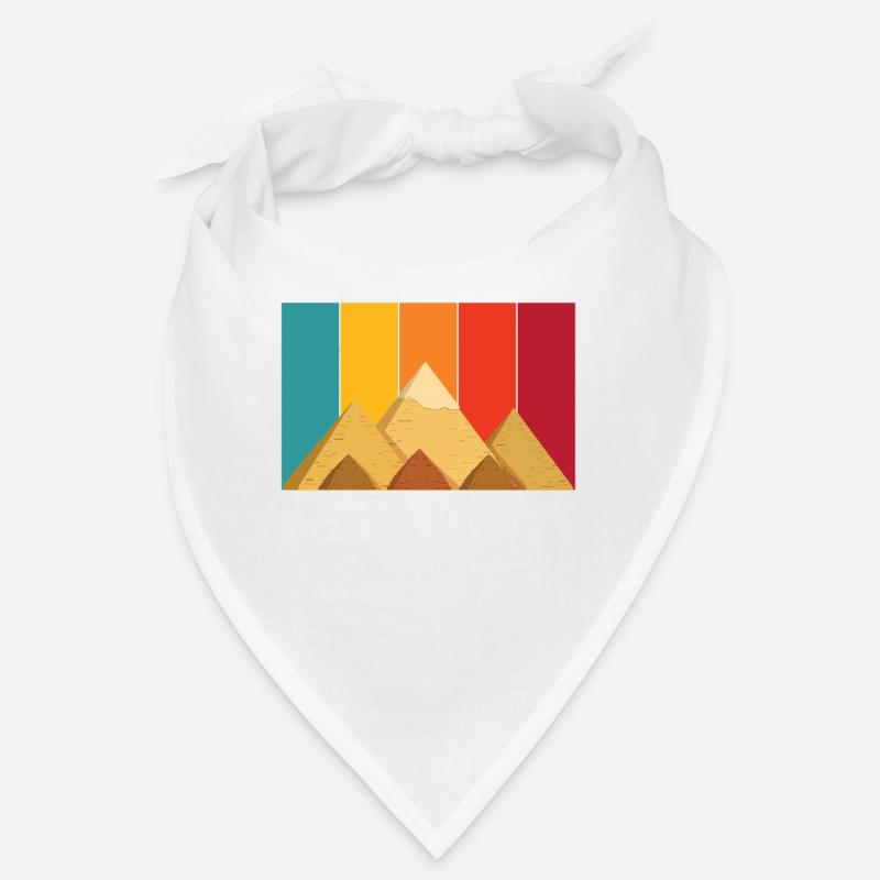 Pyramids Giza Egypt Retro Sphinx Bandana