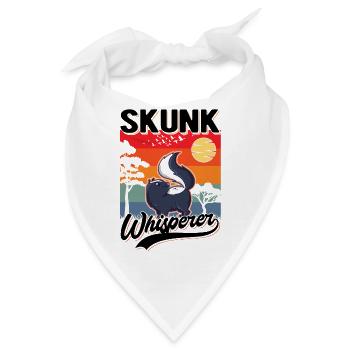Stinktier Flüsterer Skunk Whisperer - Bandana - Weiß - Vorne