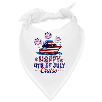 Happy 4th of July Cruise - Bandana - Weiß - Vorne