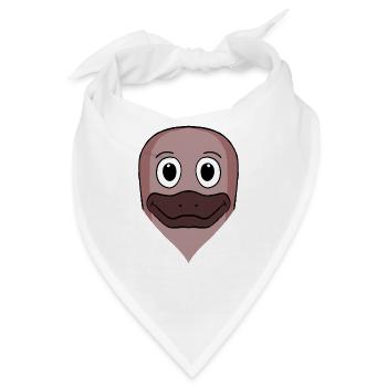 Schnabeltier - Bandana - Weiß - Vorne