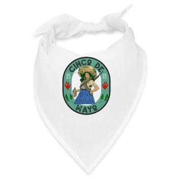 Cinco de Mayo Mexikanischer Feiertag Mexiko 05-05 - Bandana - Weiß - Vorne