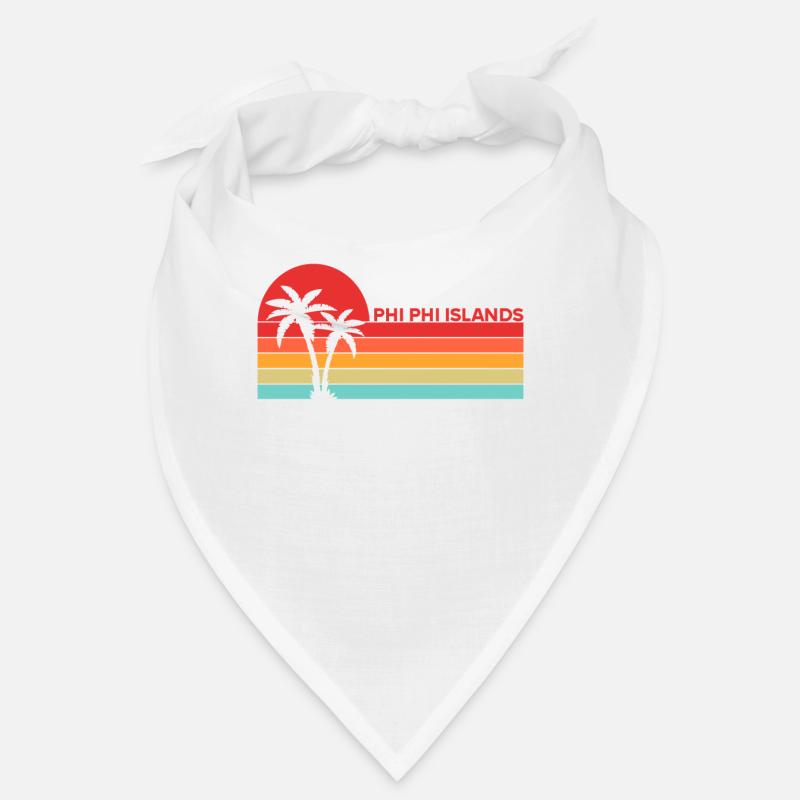 Vintage Thaïlande Asie Coucher de soleil Phi Phi Îles Bandana