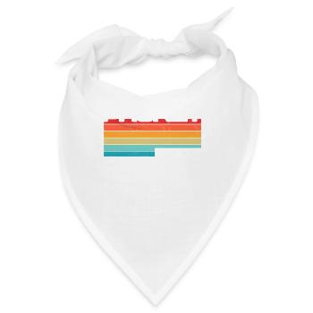 Vintage Thailand Vacation Asia Sunset Phuket - Bandana - Weiß - Vorne