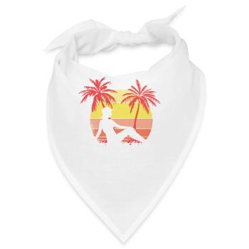 Sommer Sonnenbaden Mädchen Sommer Sonnenuntergang - Bandana - Weiß - Vorne