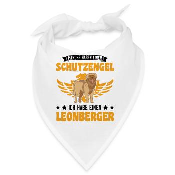 Leonberger Schutzengel - Bandana - Weiß - Vorne