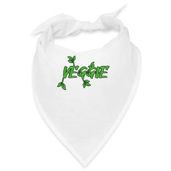 Vegan Veggie - Bandana - Weiß - Vorne