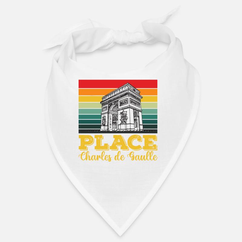 Place Charles de Gaulle Paris Arc de Triomphe Bandana
