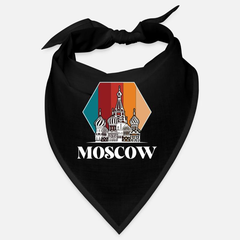 Cathédrale Saint-Basile Moscou Russie Rétro Bandana