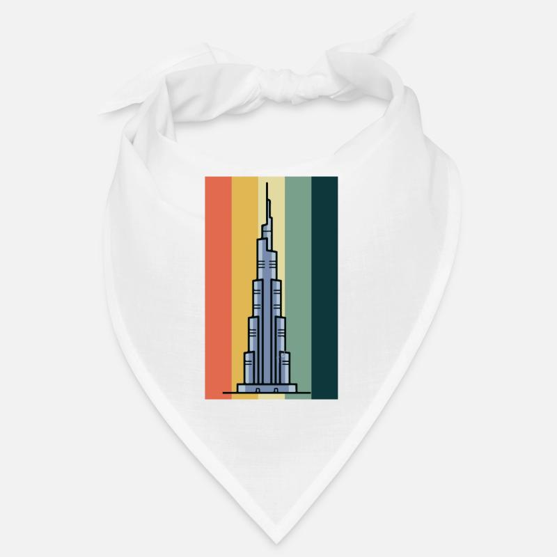 Burj Khalifa Dubai Retro VAE Emirate Bandana