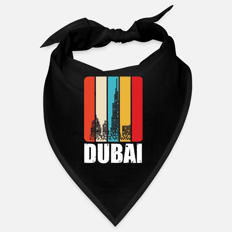 Dubai Emirate Burj Khalifa Retro VAE Bandana