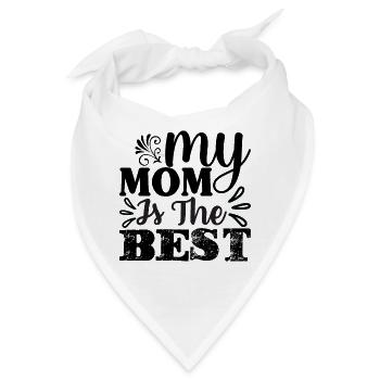 Meine Mutter die Beste - Bandana - Weiß - Vorne