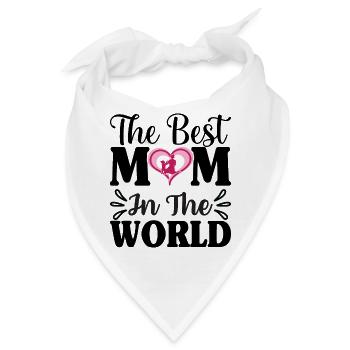 Die beste Mutter der Welt - Bandana - Weiß - Vorne